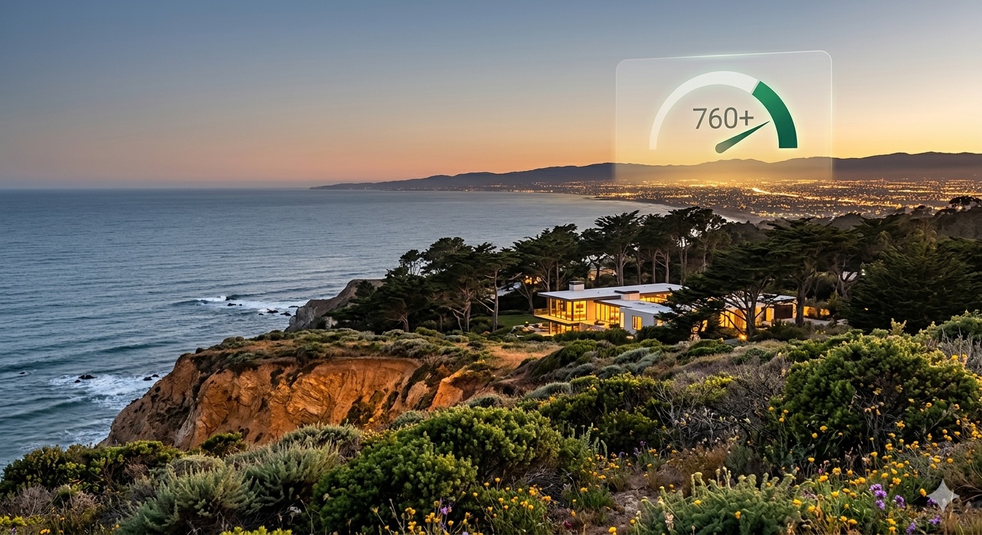 Home on Coast Overlooking the Ocean